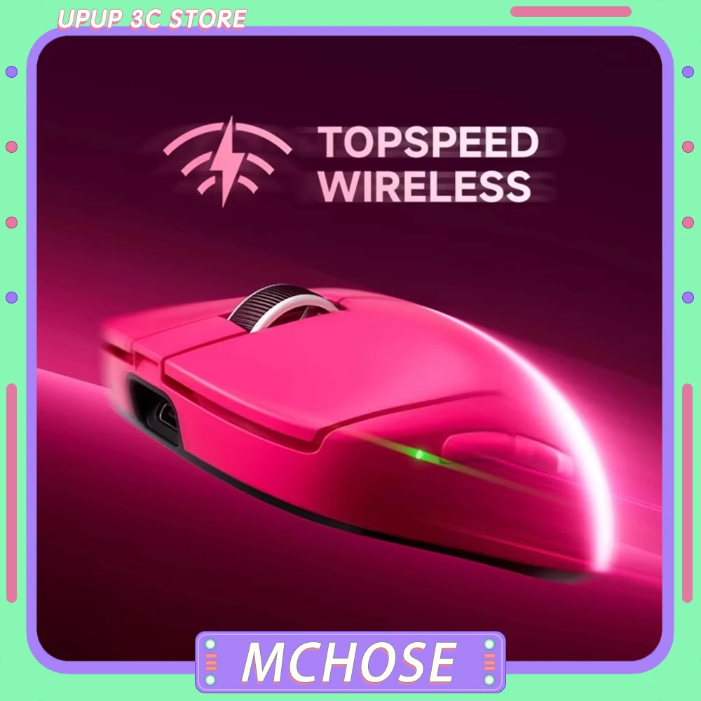 

Mchose A7 V2 Gaming Mouse Tri Mode Wireless Mouse Lightweight Ergonomic 42000Dpi Paw3950 TI 8000hz For Accessory FPS Gamer Mouse