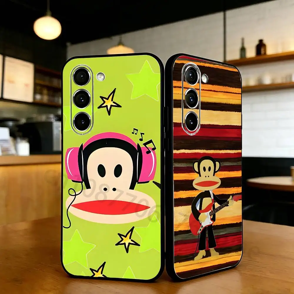 P-PaulS Monkey F-FrankS Phone Case For Samsung S20,21,22,23,24,25,26 Ultra,Plus,Lite Black Soft Cover