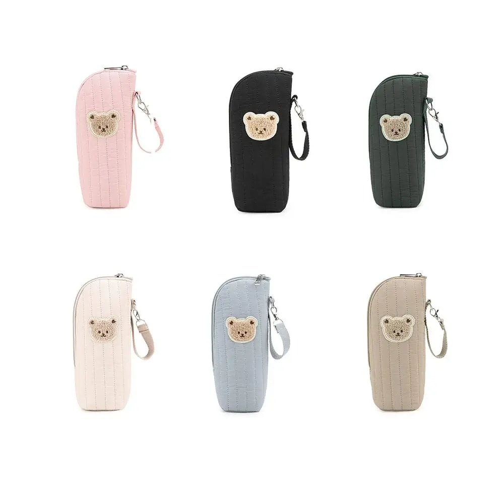 حقيبة زجاجات حرارية بتصميم محمول على شكل دب مع مقبض من رقائق الألومنيوم العازلة لحليب الأم حقيبة تبريد من رقائق الألومنيوم الدب اللطيف #5