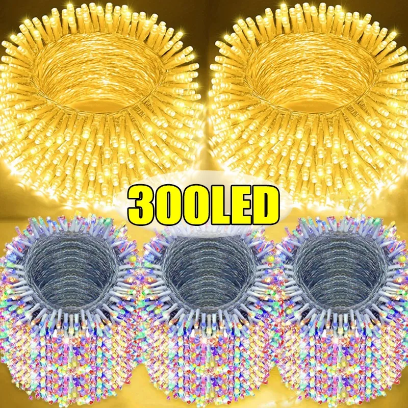

30/1M LED Fairy Light Garland Mother's Day Christmas Tree Fairy Light Chain Home Wedding Party Holiday Decoration Lamp Strings