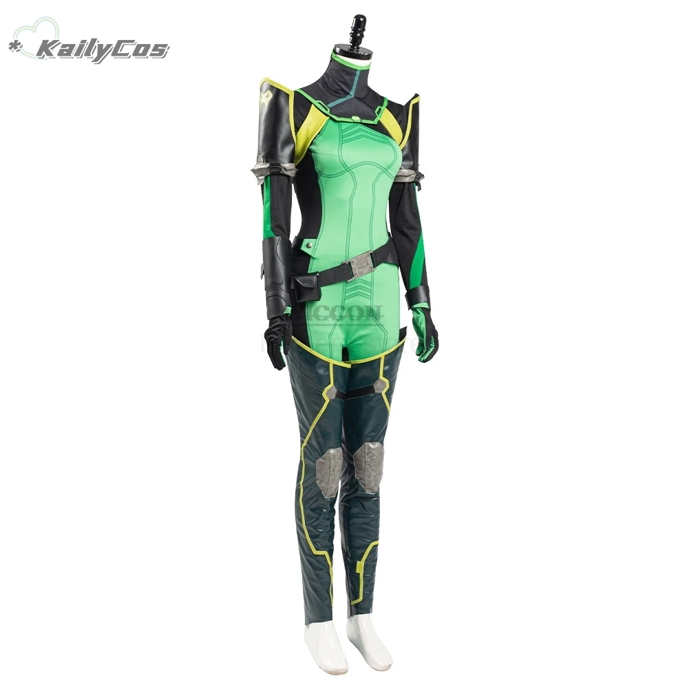 Valorant Viper Cosplay Costume pour femme, combinaison en cuir, chaussures, barboteuse sexy, costume de batterie, catsuit vert, Halloween, carnaval imbibé