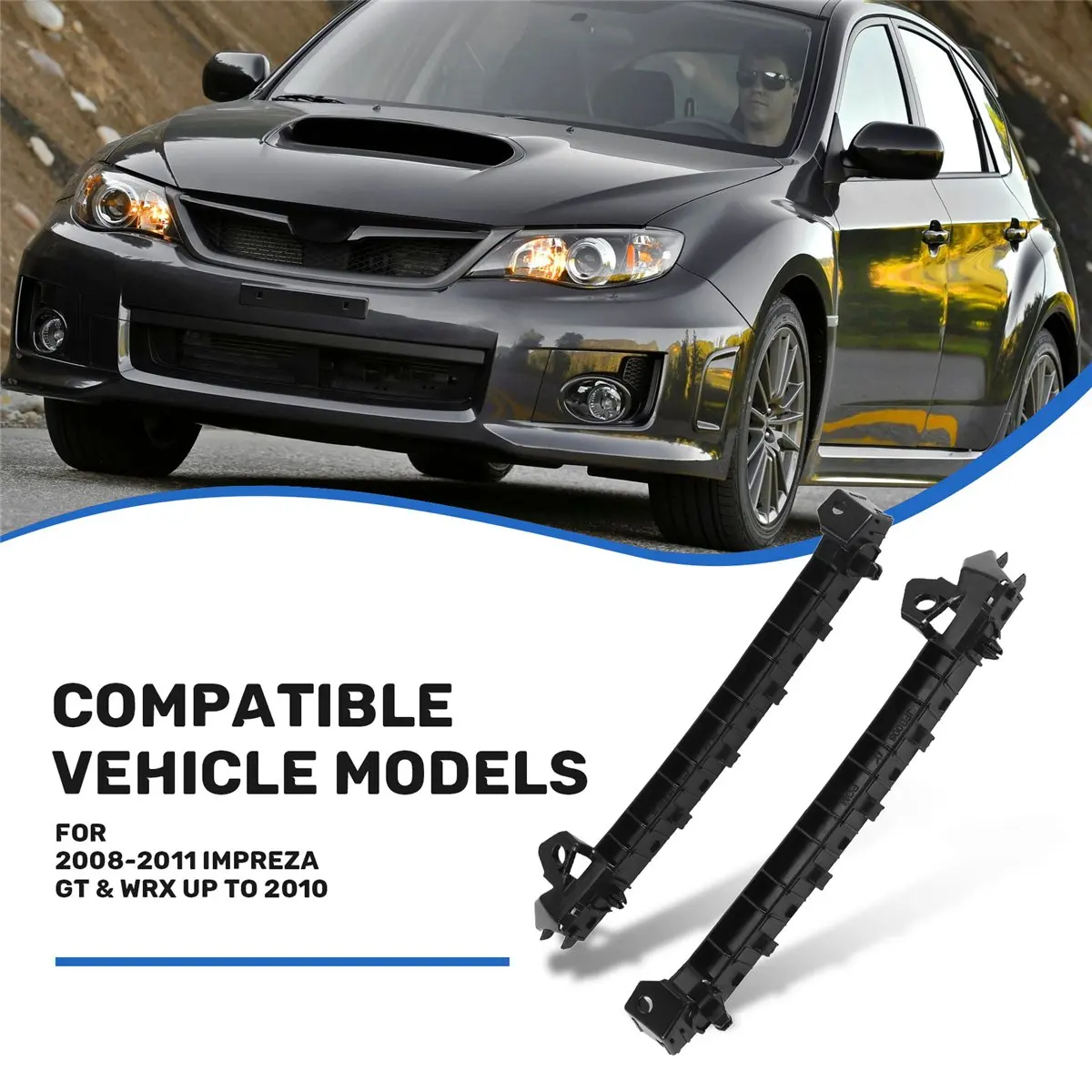 11111-フロント左右バンパーブラケットホルダー（2008-2011年式gt用）、品番：57707fg002、57707fg012