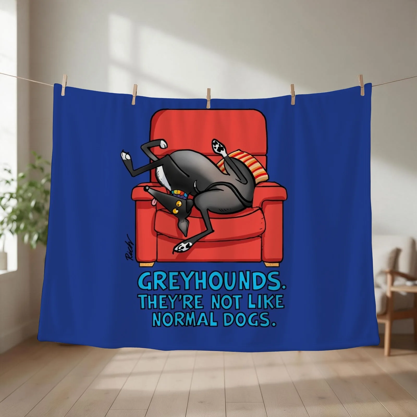 They're not like normal dogs Throw Blanket couch cozy soft plush fuzzy picnic outdoor blanket