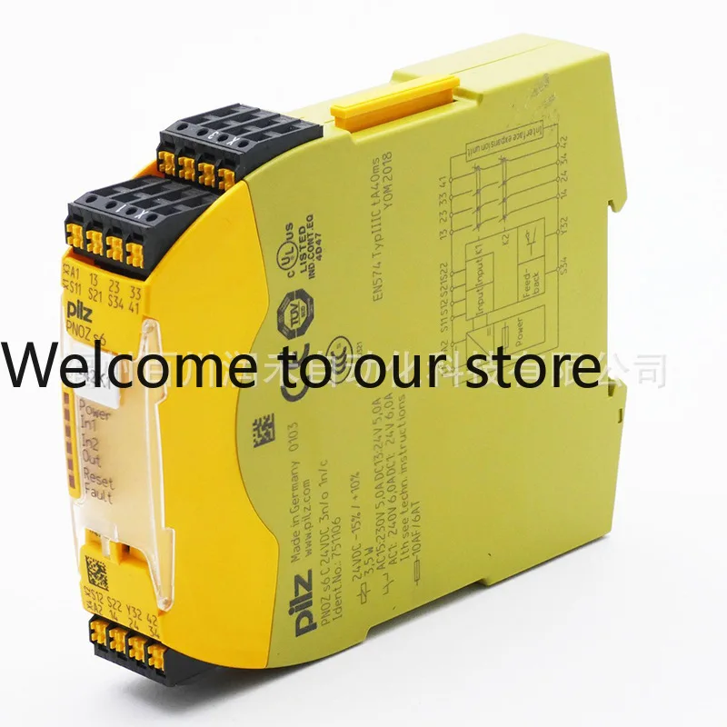 PNOZ s6 C 24VDC 3n/o 1 n/c Pilz safety relay 751106 New energy storage