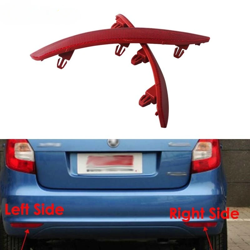 

For Skoda Fabia 2012-2014 Rear Reflector Rear Bumper Warning Fake Light Original Part 5JD 945 105 5JD 945 106