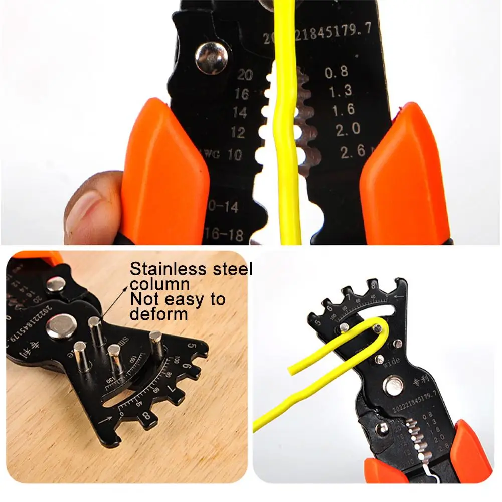 HILIXUN Five-in-one multi-function wire bending and wire stripping pliers Special for electricians