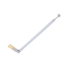 1Pc Universal 37cm 5 Section Telescopic Stainless Steel AM FM Radio Antenna