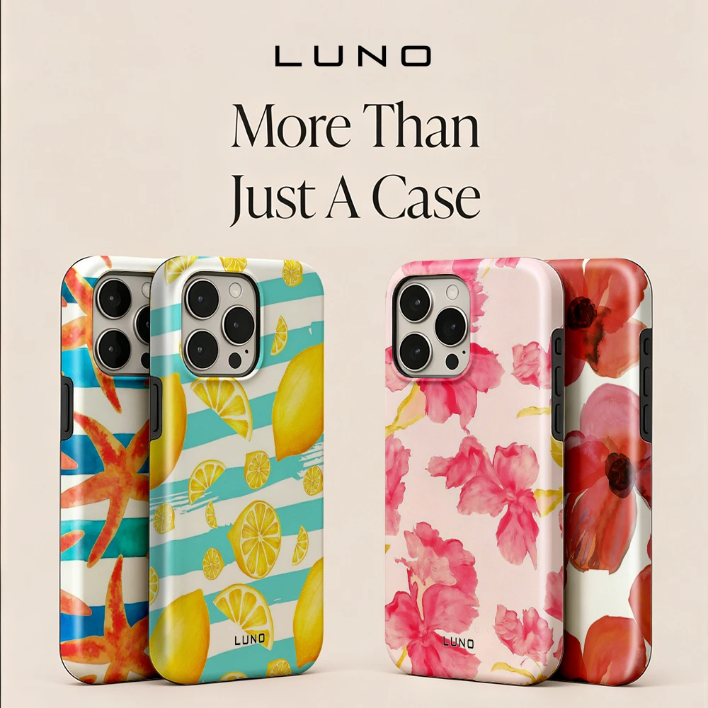Watercolor Lemon Phone Case for iPhone 17 16e 16 15 14 13 12 11 Air Pro Max Plus Luxury Double-layer LUNO