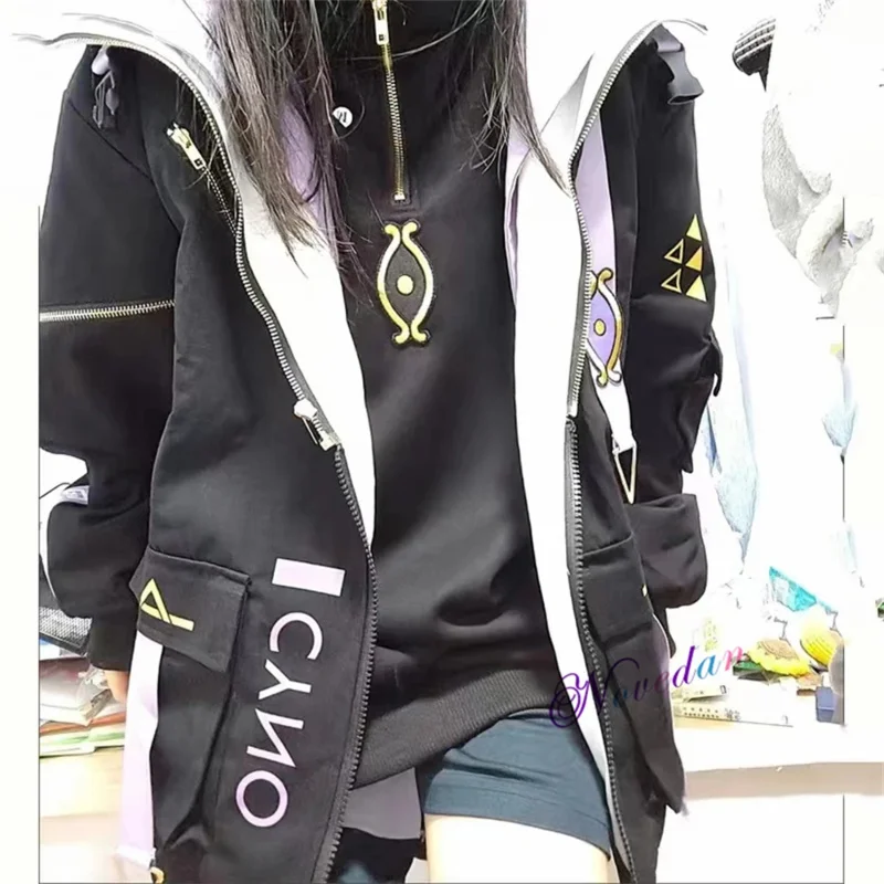 أنيمي لعبة Cyno Tighnari Wanderer تأثيري كول القمم معطف Harajuku لباس غير رسمي هوديي البلوز سترة Doujin زي