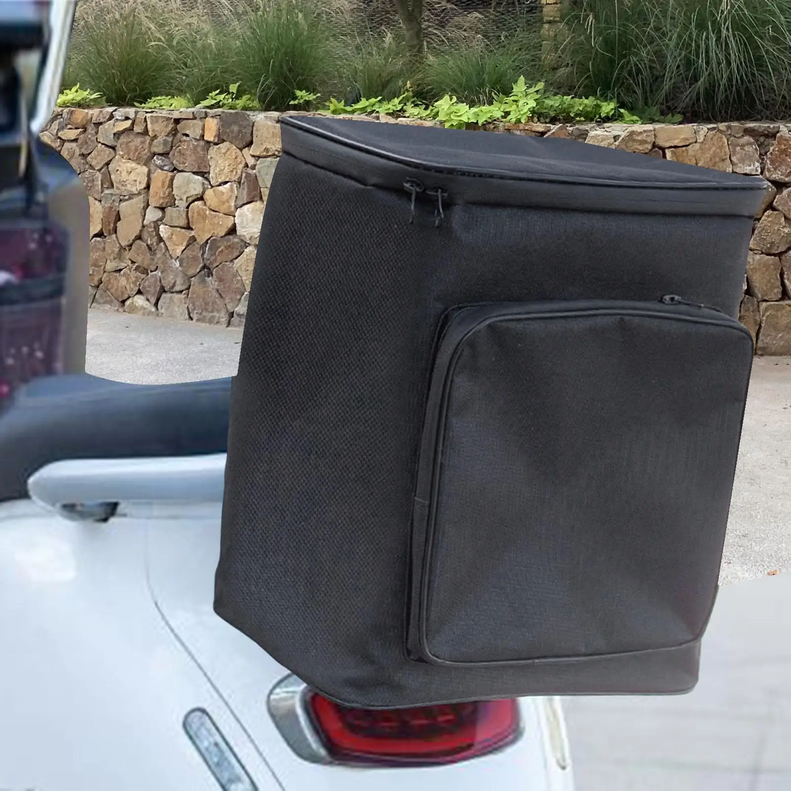 Motorcycle Sissy Bar Backrest Bag Lightweight Helmet Bag for Motorbike