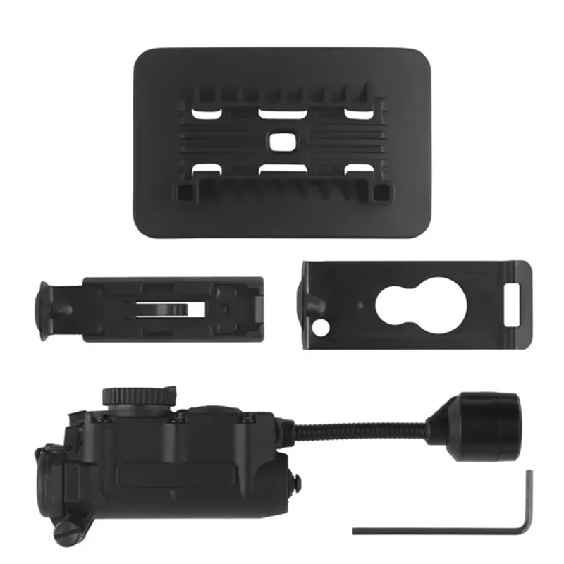 

Helmet Lamp With IR And Flashlight Color Light Strobe Light Headphone IFF Auxiliary Light For Outdoor Sports
