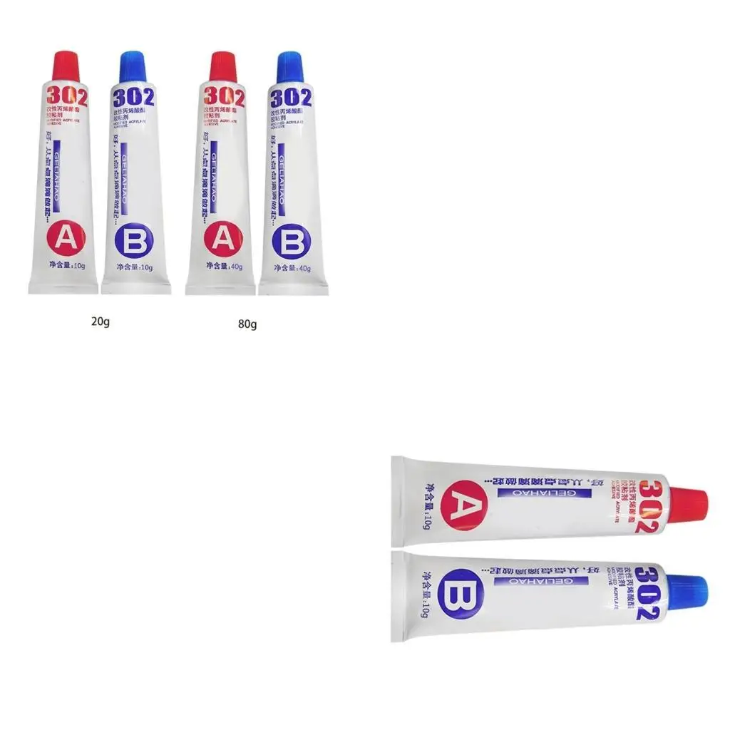 652F Metal Plastic Repair Agent A&B Adhesive Crack Sealant Industrial Welding