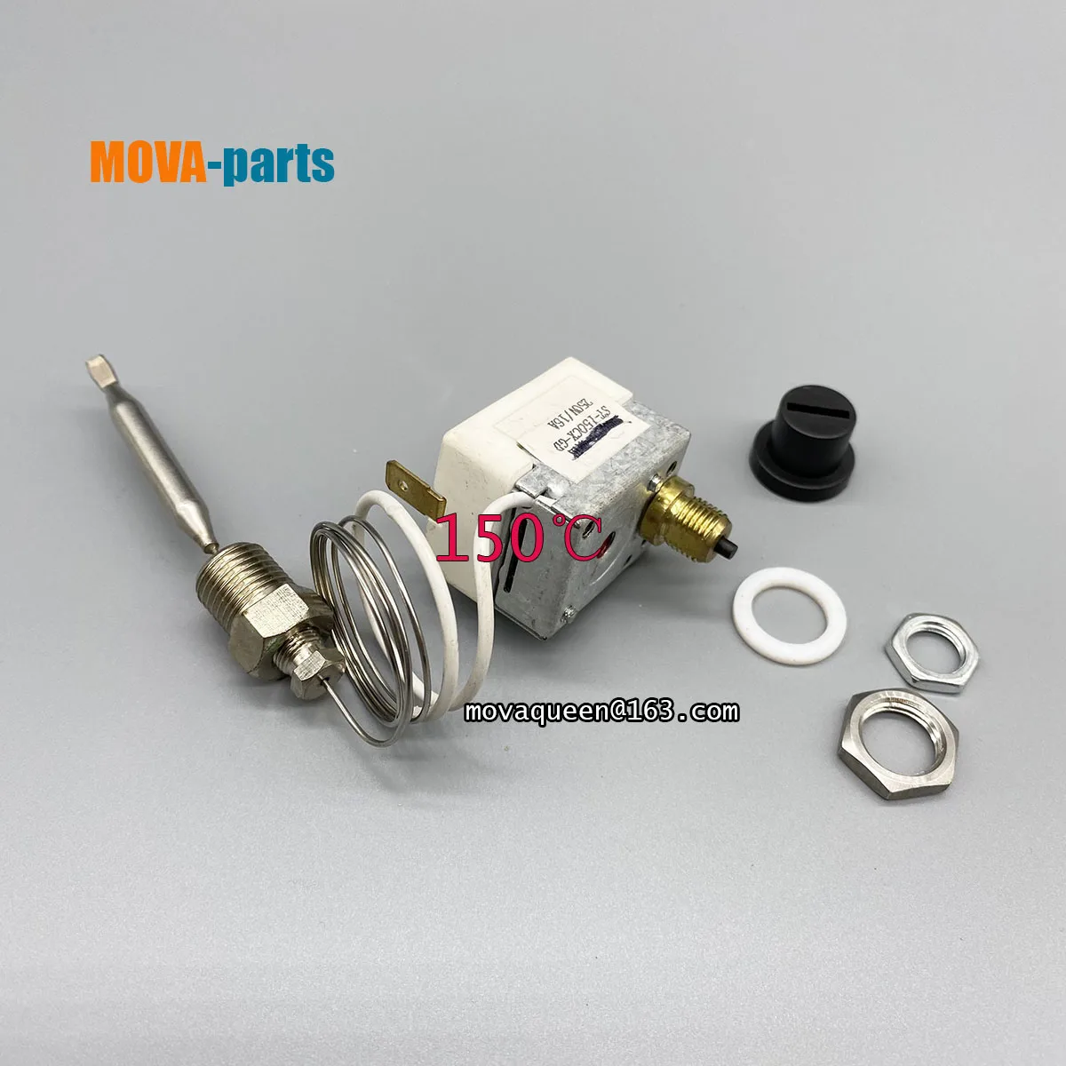 

Universal Steamer Cabinet Accessories Temperature Control ST-150CX-GD 250V 16A 150 Degree Thermostat With Metal Nut