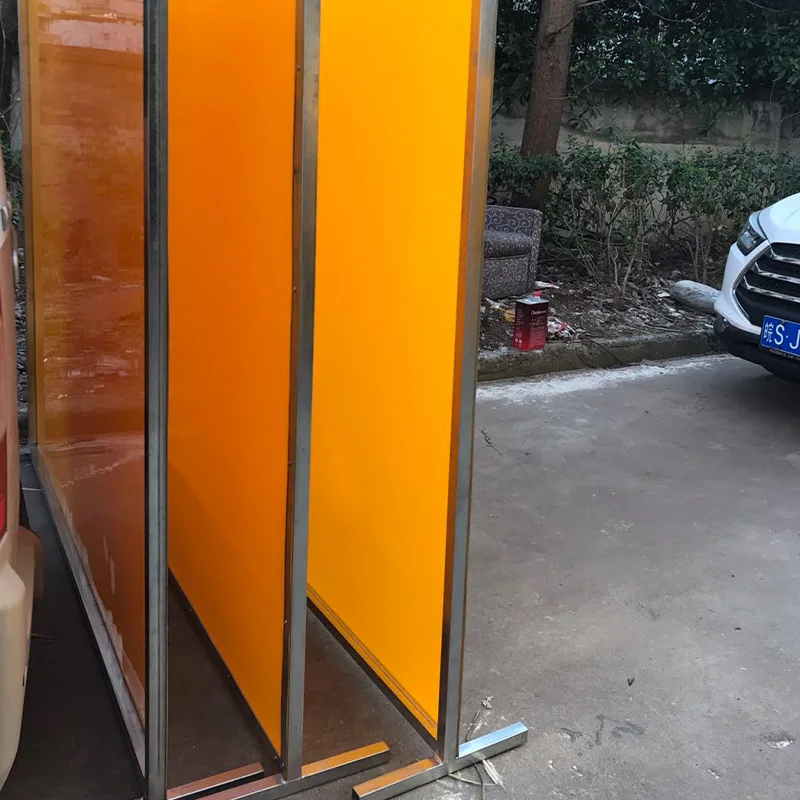 Jingpeng Welding Protective Screen Aluminum Alloy Bracket Anti-arc Light Door Curtain Electric Welding Shading Plate Pvc view 3