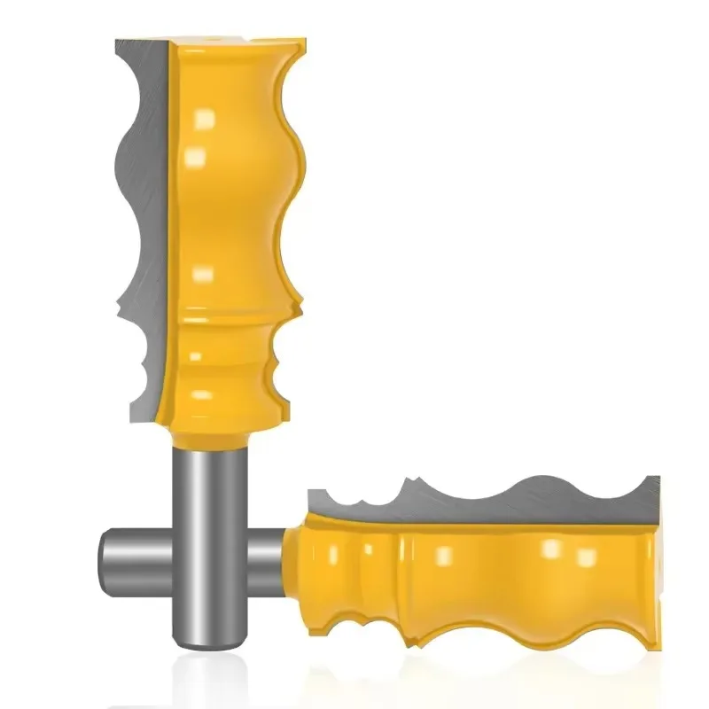 

1 Pcs 1/2" 12mm Shank 12.7mm Large Line Knife Crown Molding Router Bit Tenon Cutter for Wood Woodworking Milling Cutter