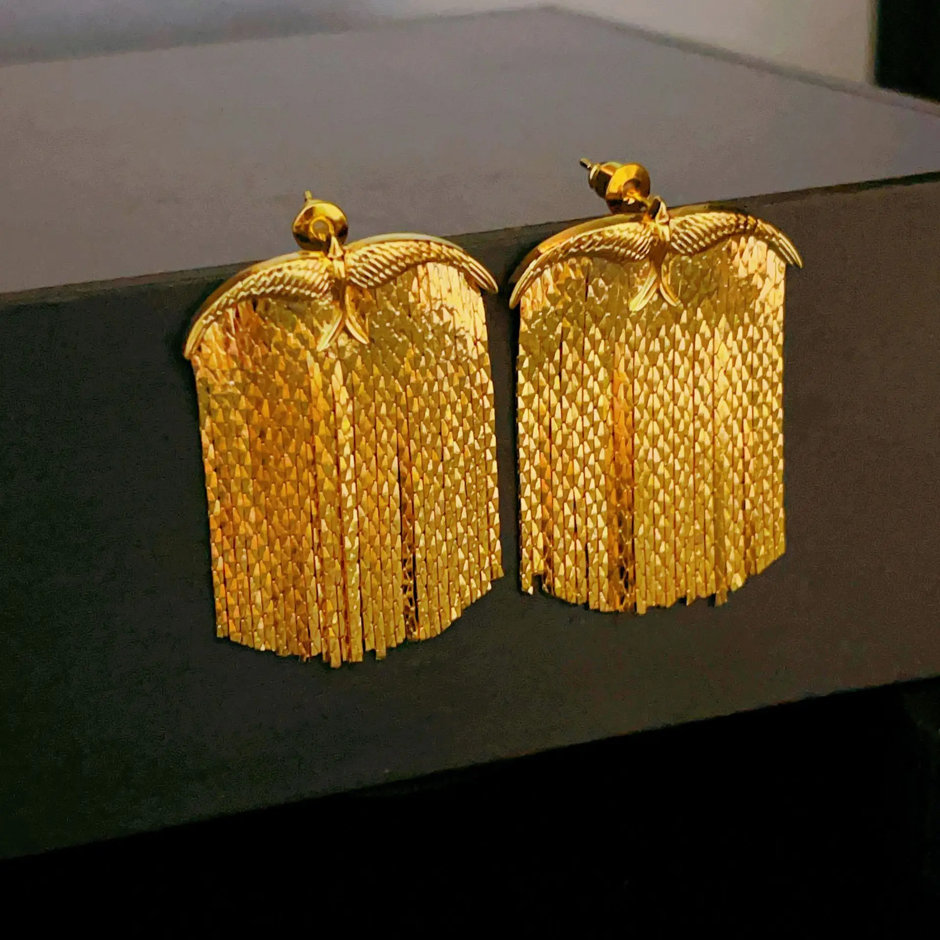 Mode Ohrringe lange silberne Farbe Vogel Quaste Ohrringe für Frauen weibliche Braut Hochzeit heiß verkaufen Schmuck Anhänger Geschenke