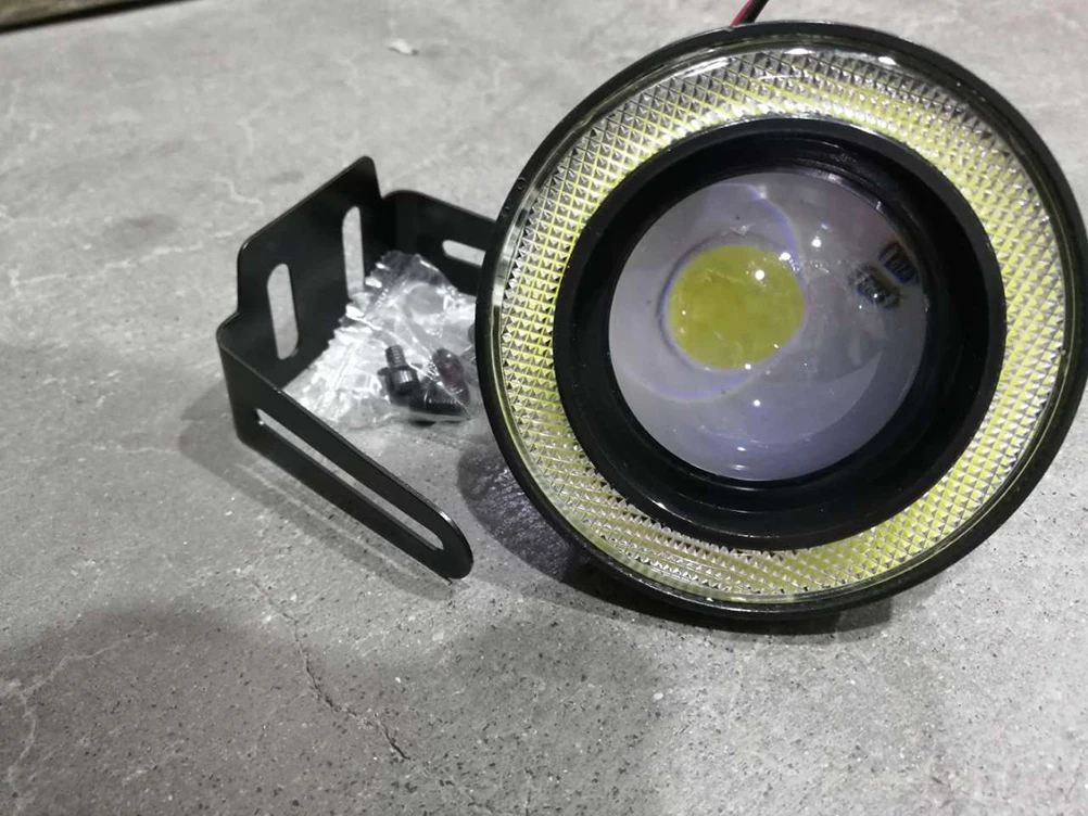 Waterproof Headlights Daytime Running DayLight Turn Signal Trunk Led Car COB Auto DRL Led 12V HeadLamps Angel Eyes Fog Lamp