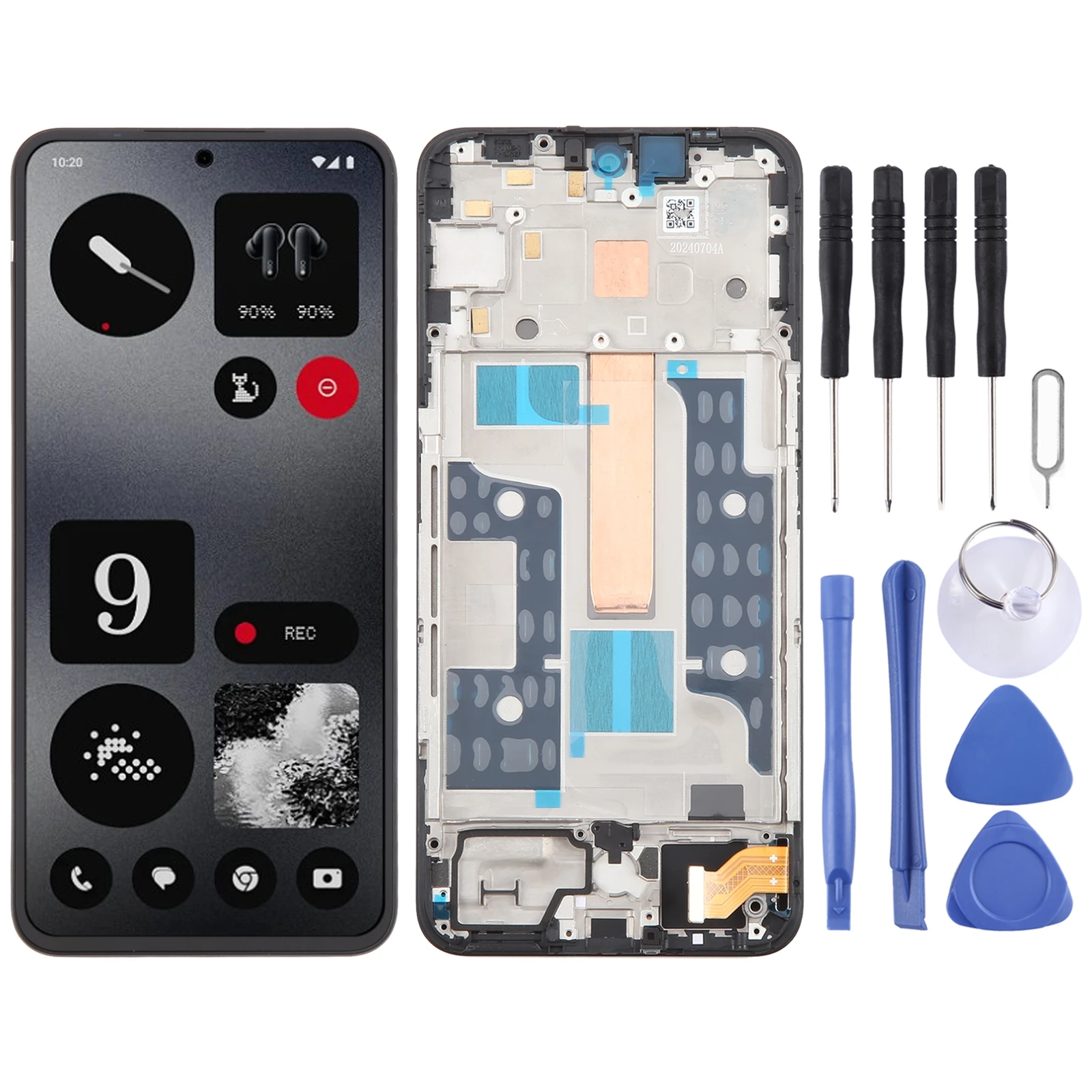 For Nothing CMF Phone 1 Original OLED LCD Screen Digitizer Full Assembly with Frame