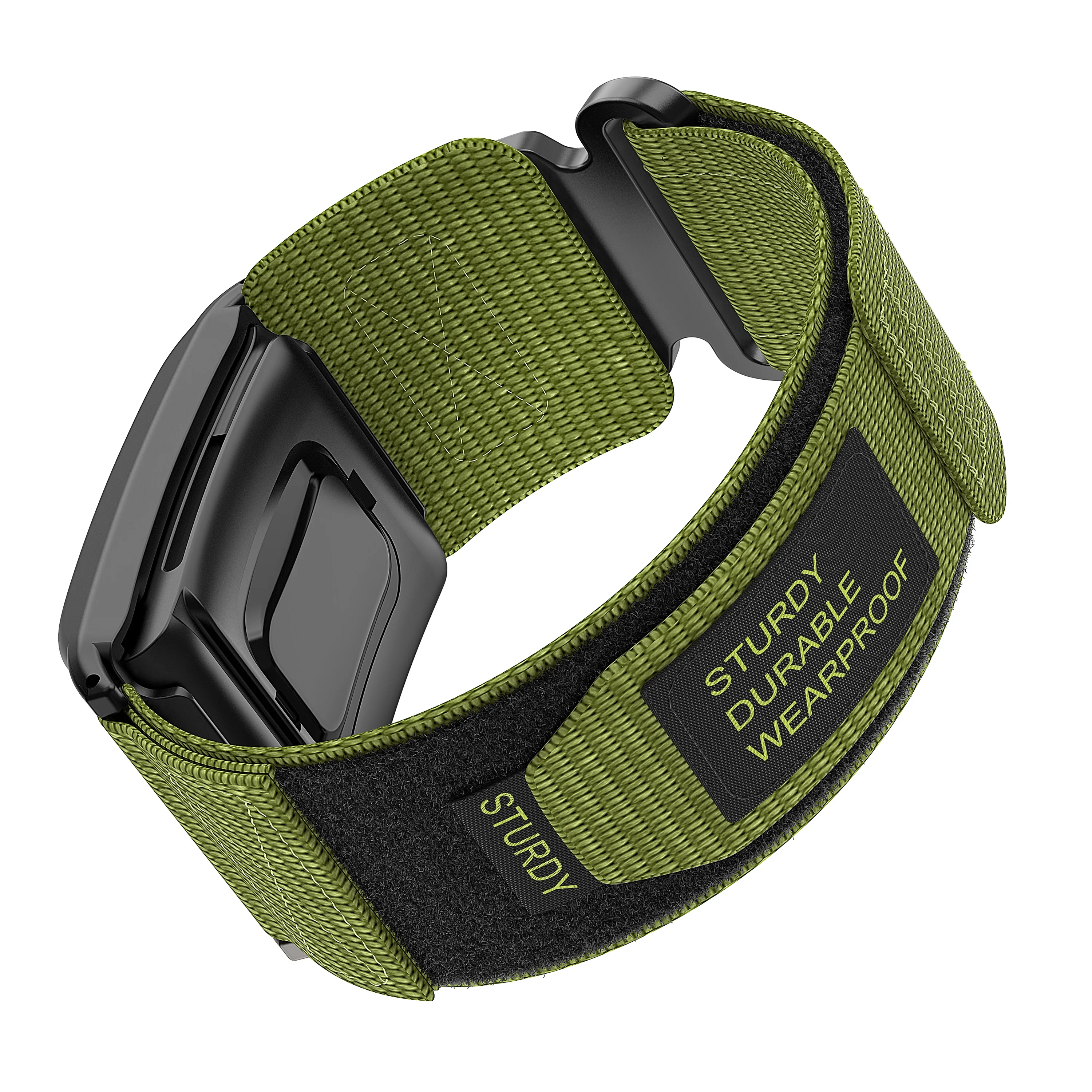 استبدال حزام تتبع اللياقة البدنية متوافق مع سوار Whoop 4/3 من النايلون الخارجي WHOOP5.0 بإبزيم نايلون قابل للتنفس