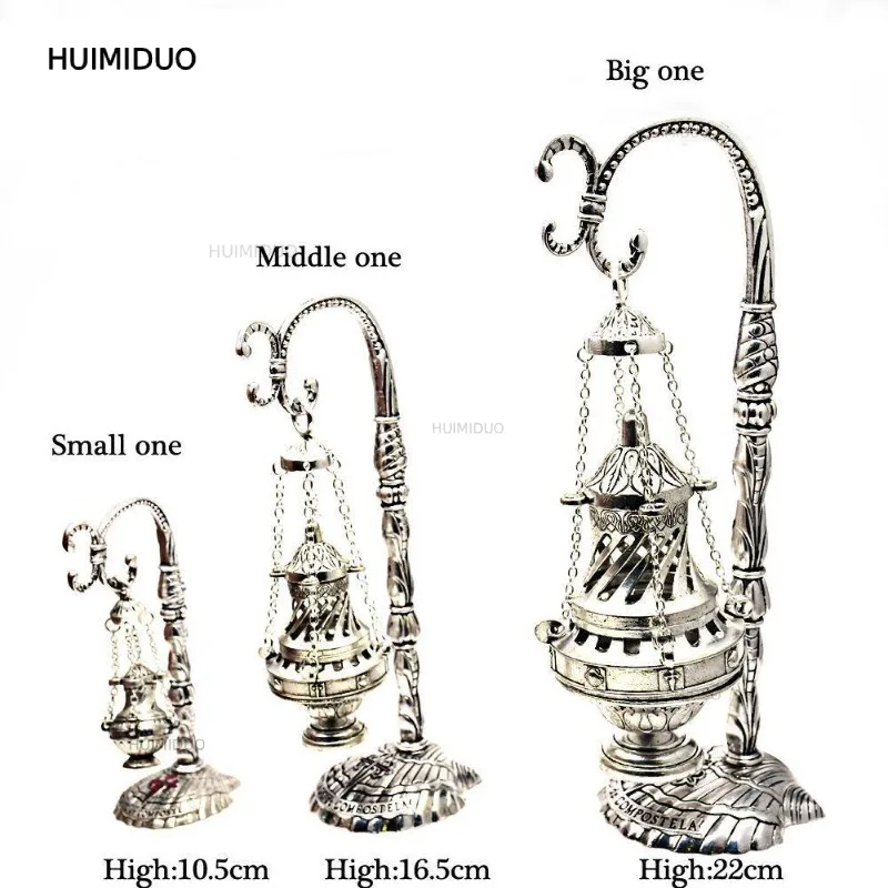 Retro Silver Hanging Stove | Medieval Knight Make Old Style Aromatherapy Stove Mysterious Decorative Gift