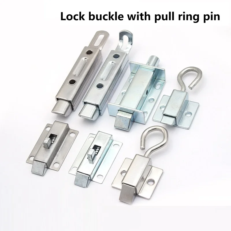 Pull Ring Industrial Spring Pin Iron Switch Cabinet Buckle Push Pull Impact Door Lock Direct Sales