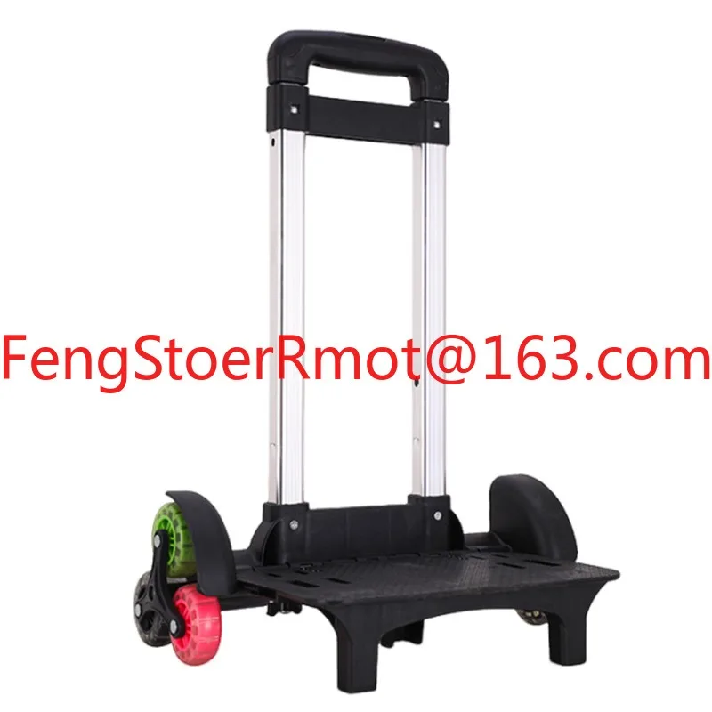 Customized Colorful Kids School Bag with Telescopic Child Handle 3 Wheels Iron Trolley Climbing Stairs Classic Foldable