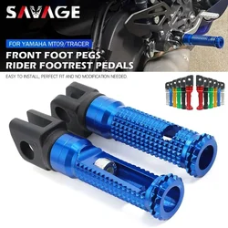 For YAMAHA MT09 Tracer 900/GT MT-09 MT10 FZ8 FZ09 FZ10 XSR Front Footrest Foot Pegs Motorcycle Accessories Rider Pedal Footpeg