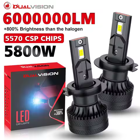 H7 Canbus Car LED Headlights H4 H8 H9 H11 H1 HB3 9005 HB4 9006 9012 HIR2 Auto Lamps Bulbs 5800W 600000LM 6000K Diode Lamps 12V