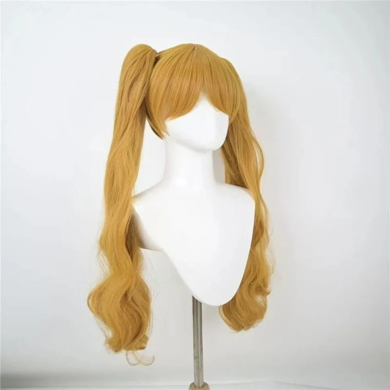

CyOnepiece Charlotte Pudding Cosplay Wig Double Ponytail Synthetic Long Curly Wig Anime Coser Cute Girl High Quality Wig Hallowe