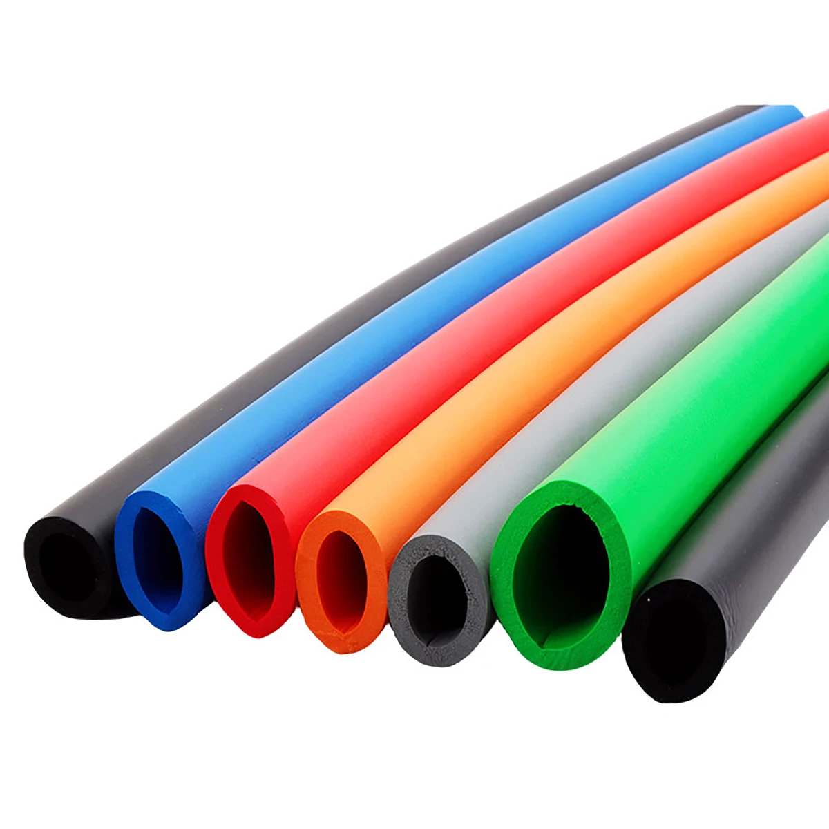 1 Meter Colorful NBR Sponge Tube Heat Insulation Smooth Rubber Foam Tube Sponge Sleeve Fitness Mechanical Equipment Handlebar