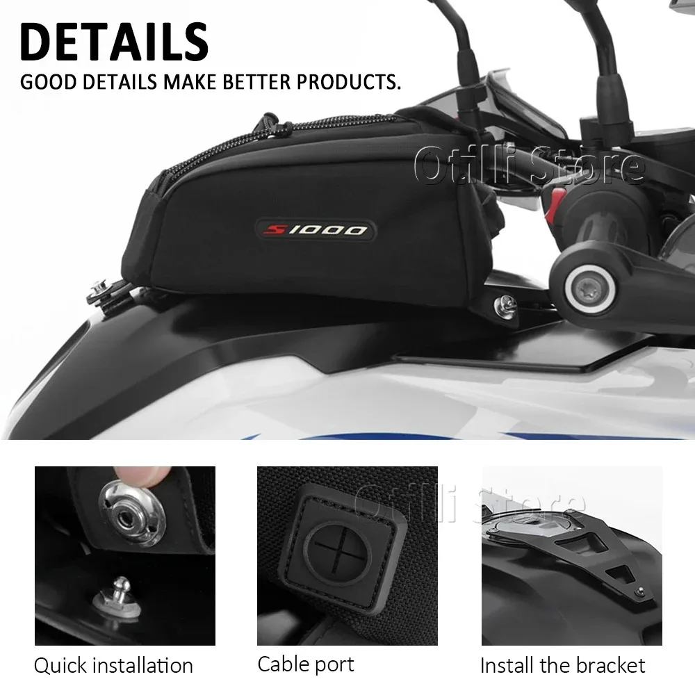 Fuel Tank Bag 2020-2025 Motorcycle Accessories Luggage Storage Bag Luggage Tank Waterproof Tank Bag For BMW S1000XR S 1000 XR