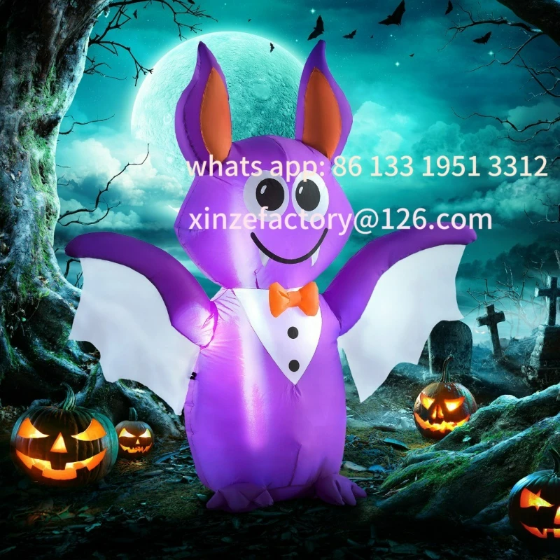 

Customizable 6ft Inflatable Halloween Bat Outdoor Yard Display 8.8 W x 15.7 D x 48.4 H