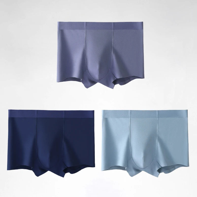 1pcHerrenunterwäsche Herren-Boxershorts aus reiner Baumwolle für Jungen, Kopfsport, vier Ecken, bequeme, atmungsaktive Herrenmode-Unterhose