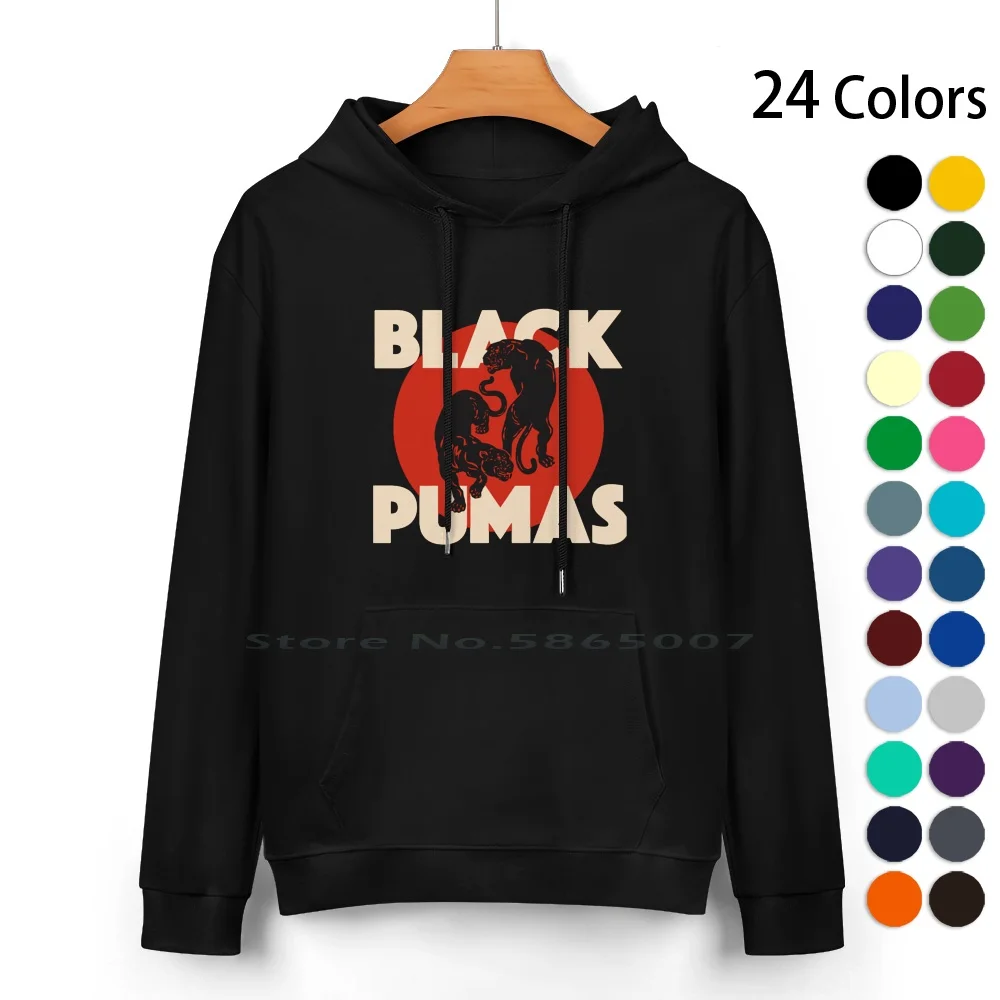 Ojo-Black-Pumas-Band-dumang t-shirt Tri-Blend felpa con cappuccio in puro cotone maglione 24 colori Black Pumas Live Black Pumas Album nero