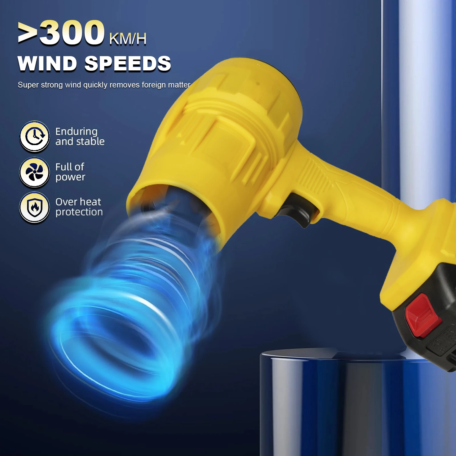 

20V Cordless Turbo Blower Industrial Grade Small & Powerful Electric Air Blower for Leaf Clean & BBQ ,LOCAL US WAREHOUSE