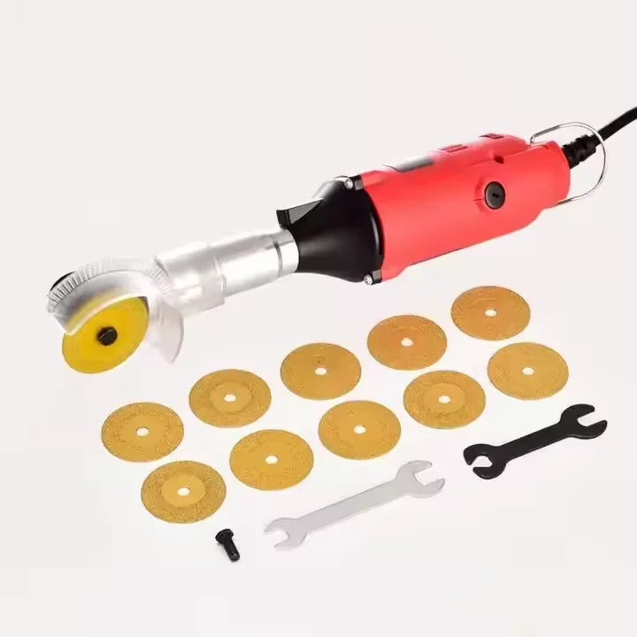 

350/550W Micro Angle Grinder 90 Degree Electric Elbow Handheld Tile Seam Cutting Electric Grinder Polishing Engraving Machine