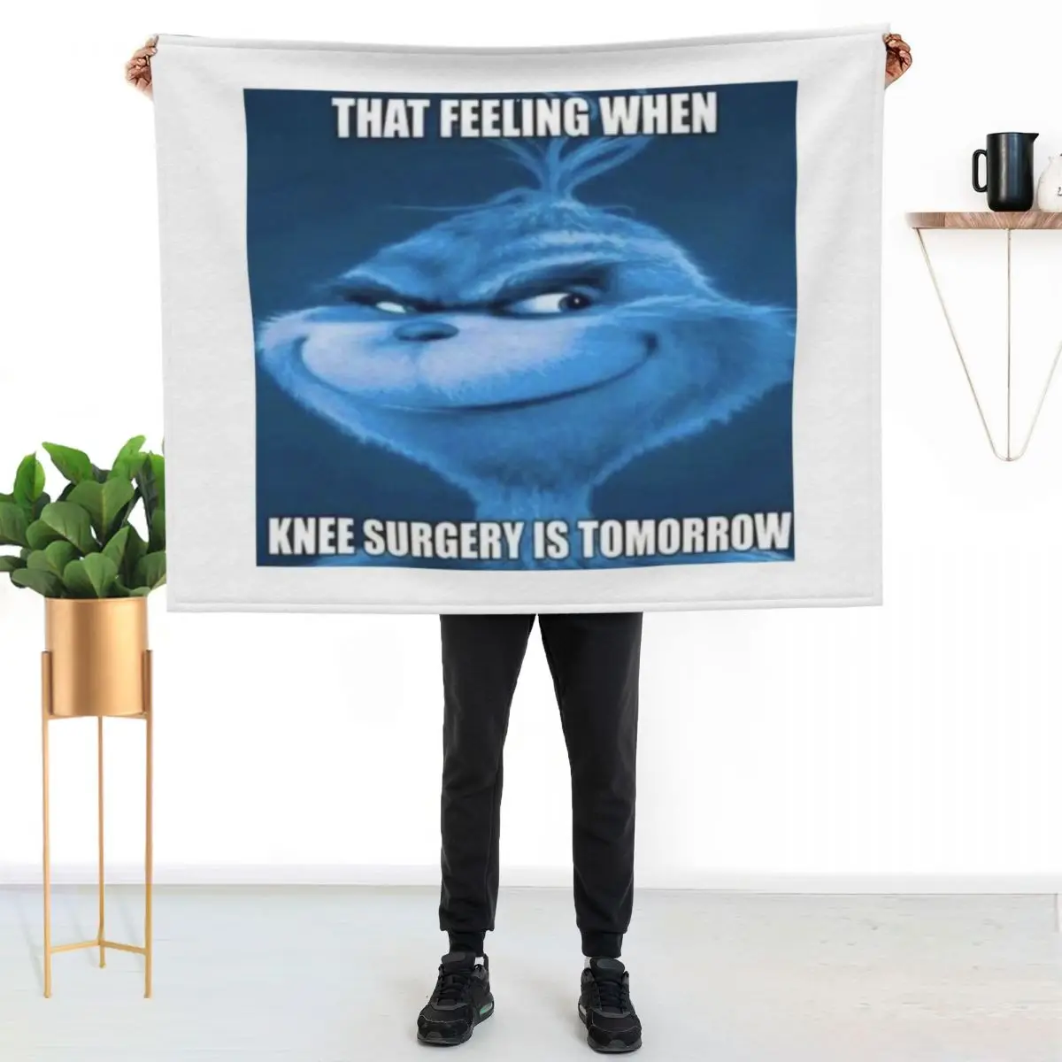 Knee Surgery Tomorrow Throw Blanket cosplay anime Sofas warm for winter Sofa Flannels Cute Blankets