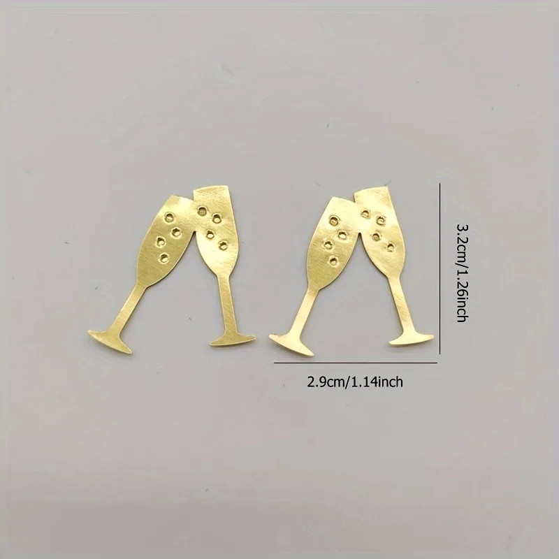 2026 السنة الجديدة الجدول النثار الذهب ورقة الشمبانيا نظارات النثار لجدول مبعثر ديكور 2026 ليلة رأس السنة ديكور الحفلات #3