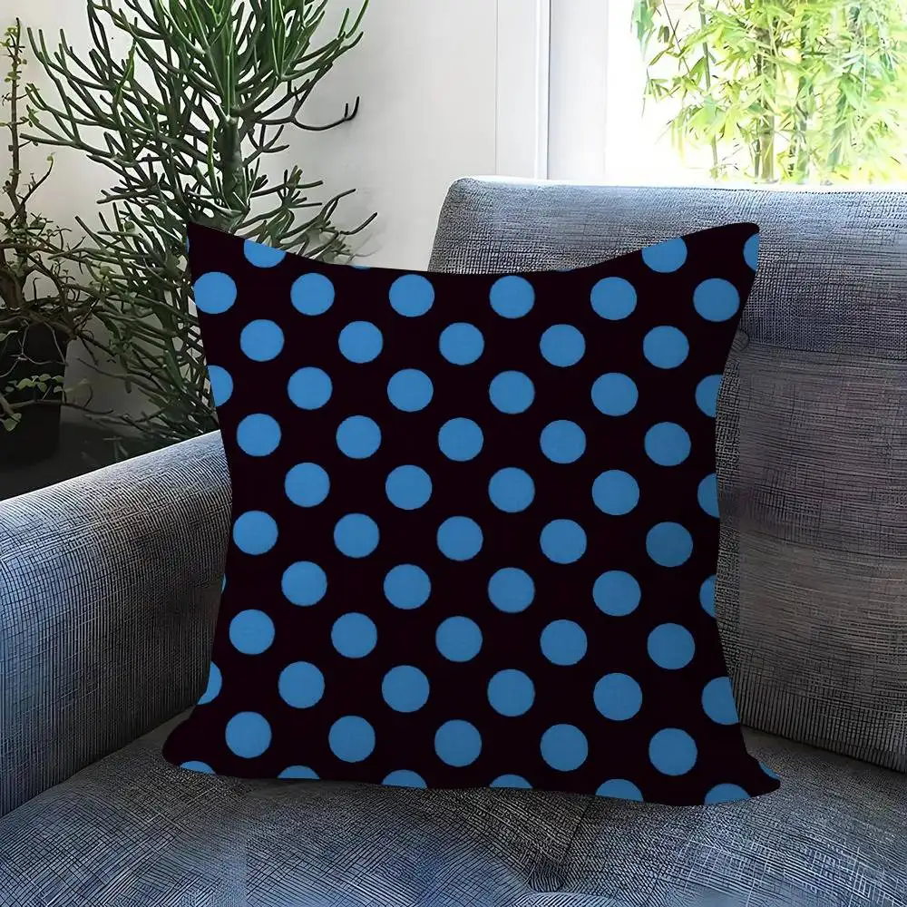 Modischer Polka-Dot-Figurenkissenbezug, Dekorativer Kissenbezug für Feiertage – Detail 9