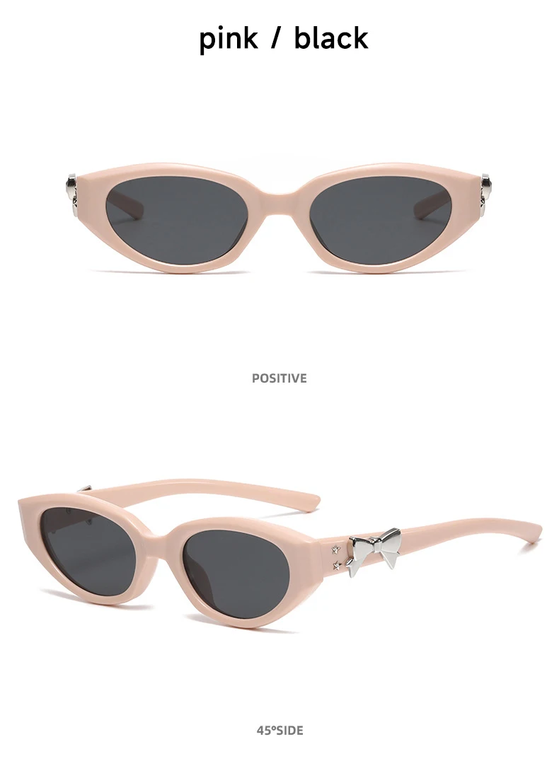 Mode Cat Eye Sonnenbrille Frauen Hohe Qualität UV400 Sonnenbrille Retro Brillen Bogen Verschönerung Oculos Marke Designer Sonnenbrille – Detail 11