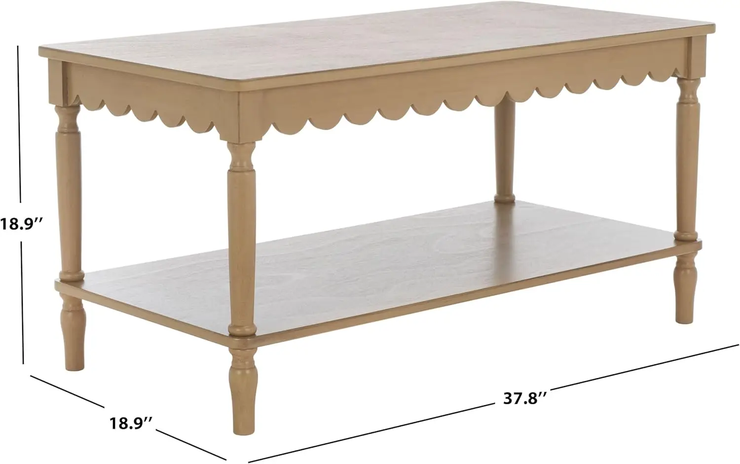 Home Collection Haven Desert Brown Coffee Table