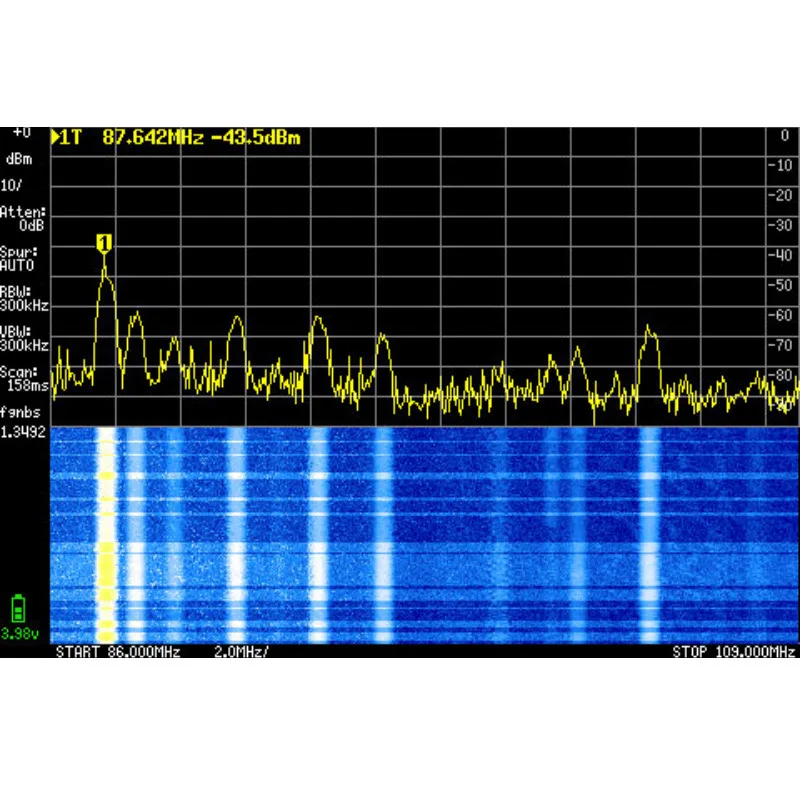 ULTRA 100k-5.3GHz RF Signal Generator Handheld Tiny Spectrum Analyzer with 4inch Display for tinySA