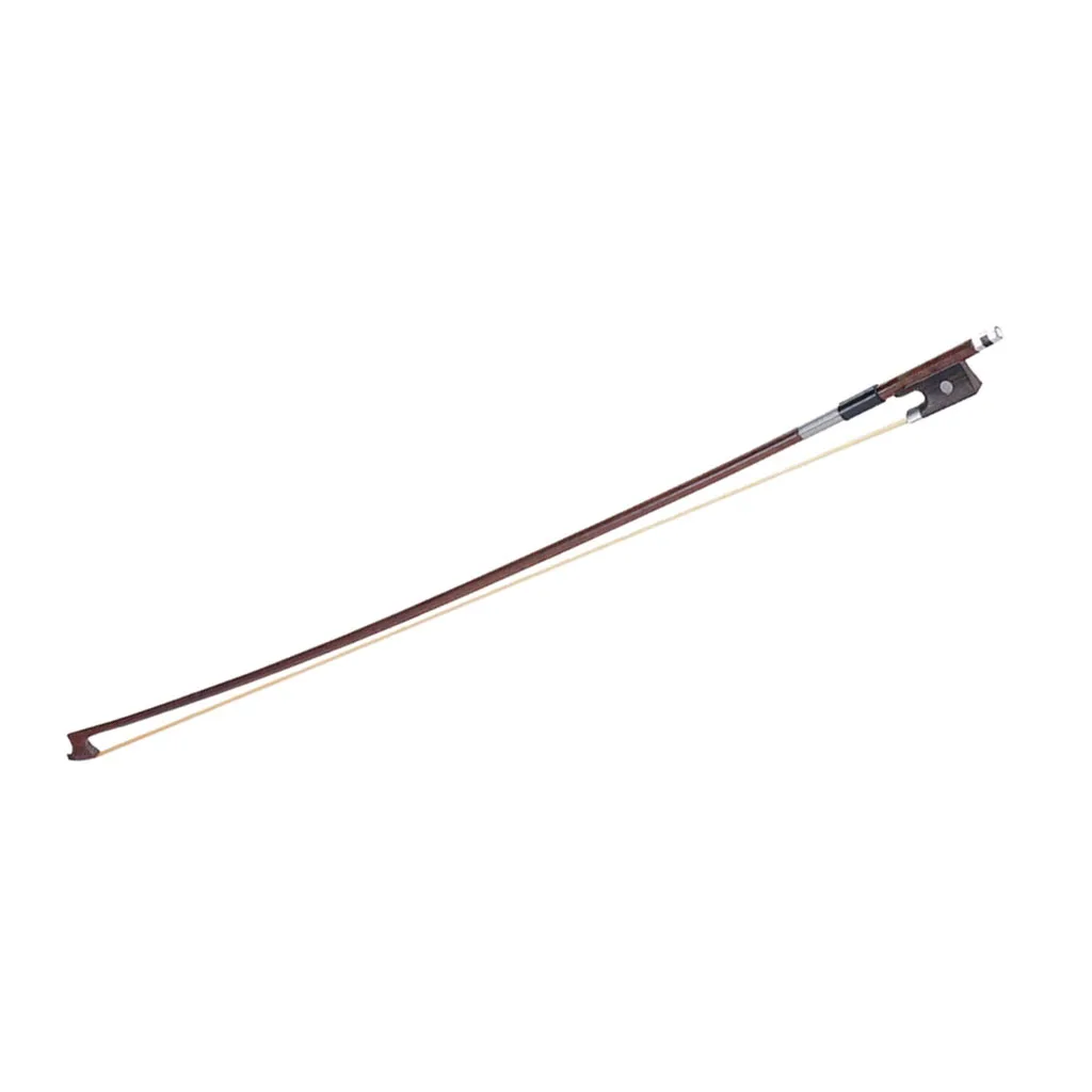Violin Bow Professional Wooden Red Horse Hair Premium Fiddle Stick Musical Parts for Violin 4/4 3/4 1/2 1/4 1/8