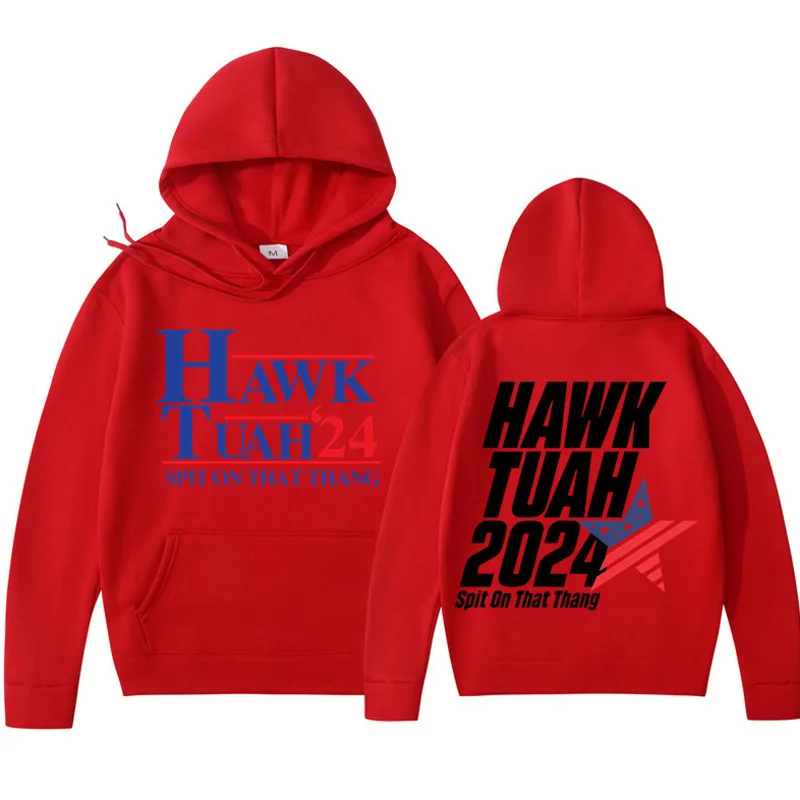 HawkTuahed 24 Sweatshirt Hoodie On That Thang Men Print Hot Stamping Cotton Fashion Casual Sweatshirt Long Sleeved Pullover Top