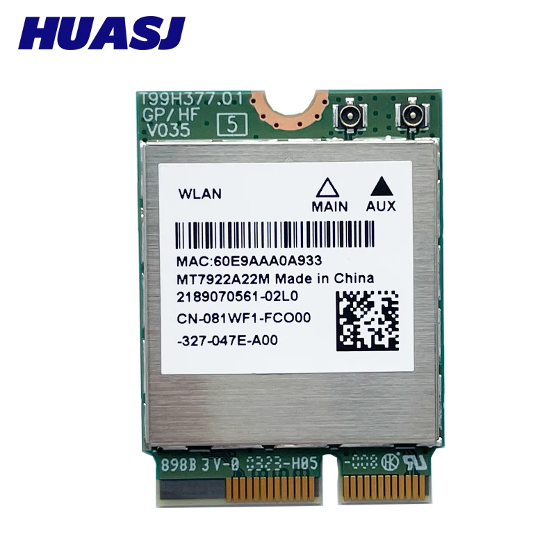 Tarjeta WiFi 6E MediaTek MT7922 M.2 Bluetooth 5.2 6GHz - imagen 5