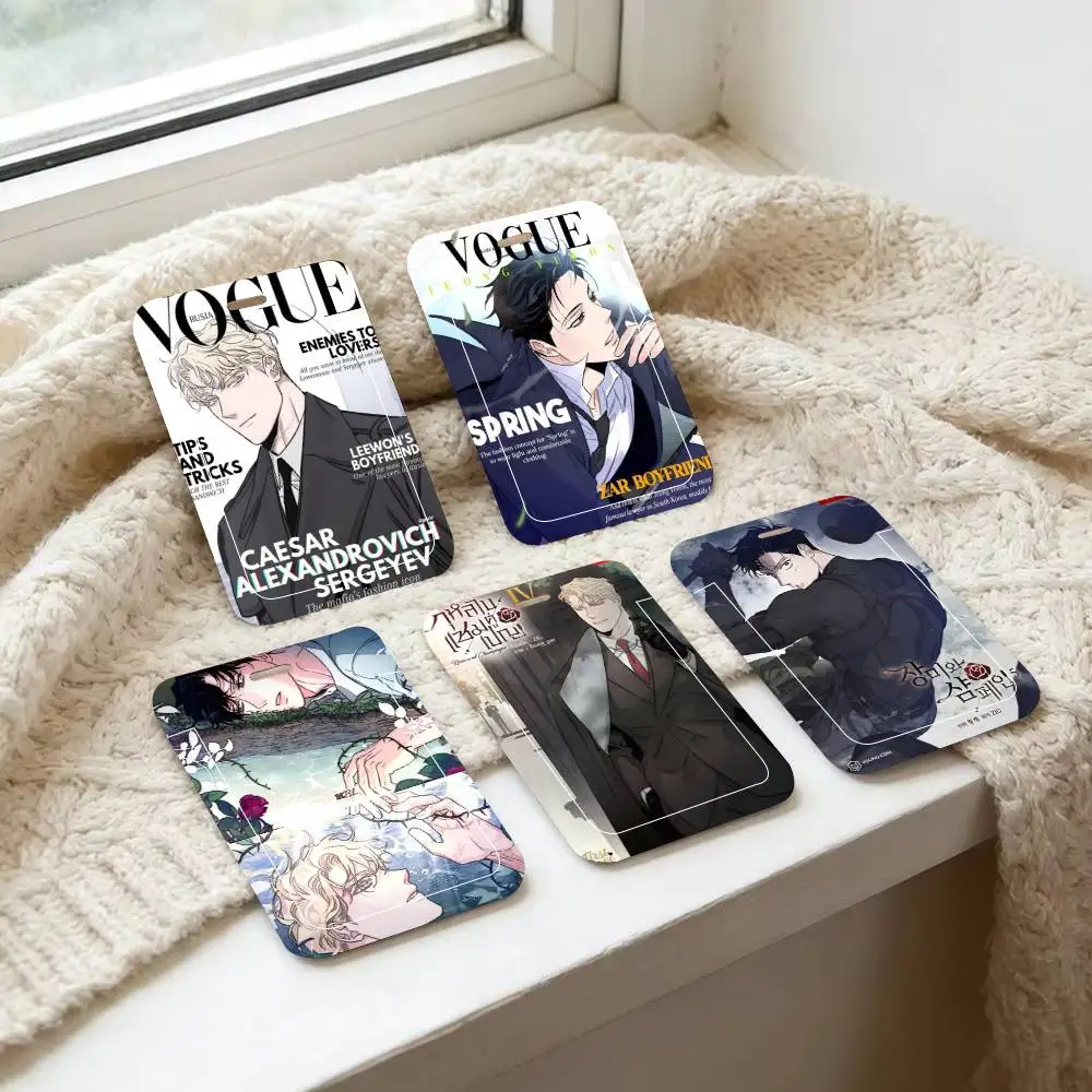 Anime R-Roses And Champagne    ID Card Holder Lanyard Covers Women Men Work Permit Holder Students Kids Bus Cards Case