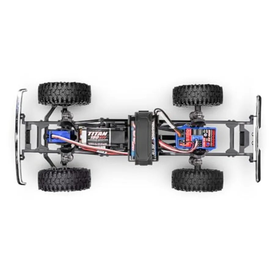 1/18 TRX-4M F-150 High Trail Crawler Truck with Off-Road Performance Black Body Durable Composite Chassis Advanced Susp