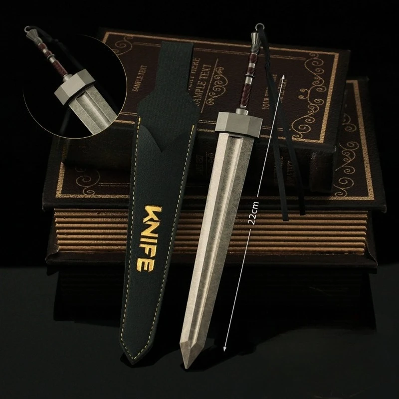 22 cm/8,66 in Eldenn Spiel Peripheriegeräte Damaskus Stahl Gemusterten Riesen Schwert Legierung Waffe Modell Spielzeug Ornamente Requisiten Sammlung geschenk
