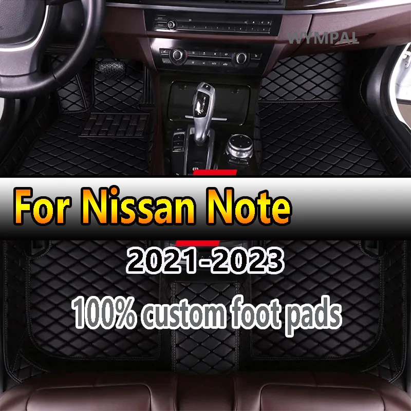 Car Floor Mats For Nissan Note e-Power E13 2WD 4WD 2021~2023 Waterproof Floor Mats Accesorios Para Auto Car Accessories Interior