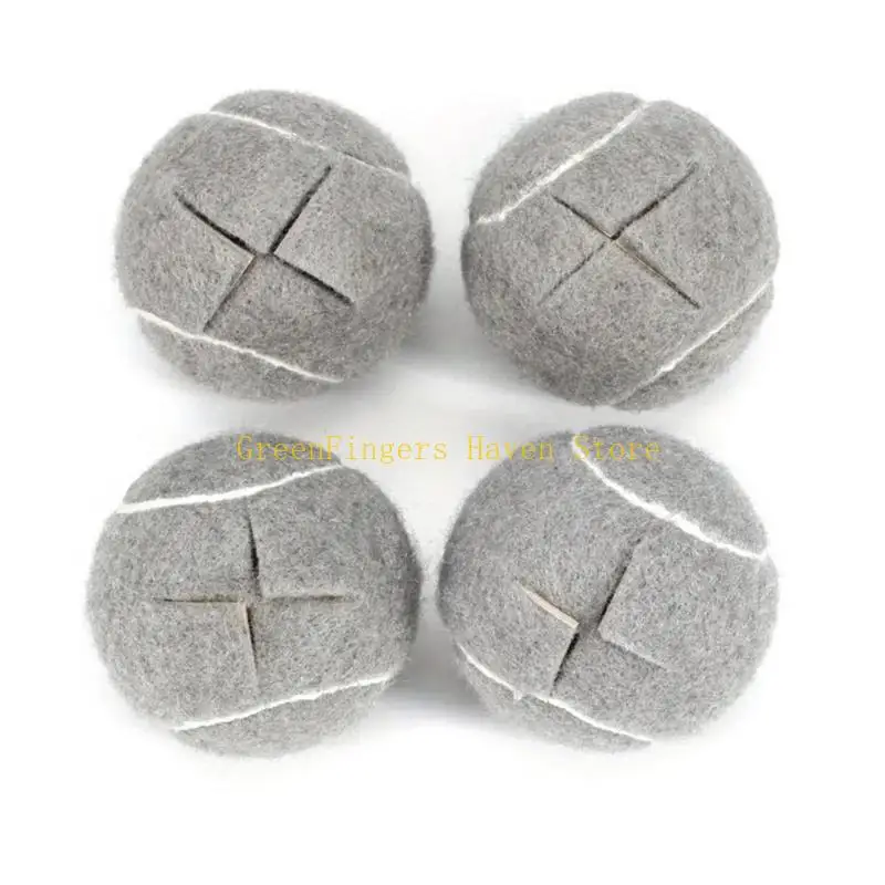 F68D 4Pcs Tennis Balls Furniture Leg Cover Nonslip Table Legs Sleeves